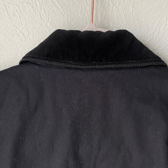 Lauren Ralph Lauren Black Velvet Denim Patchwork Vest Womens Size L - Picture 10 of 11